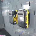 Double DeWalt 20V Battery Mount Fits US General Series 3 / ICON Hutch and Locker - Us General and Icon hutch and locker accessories - Knisley 3D Solutions