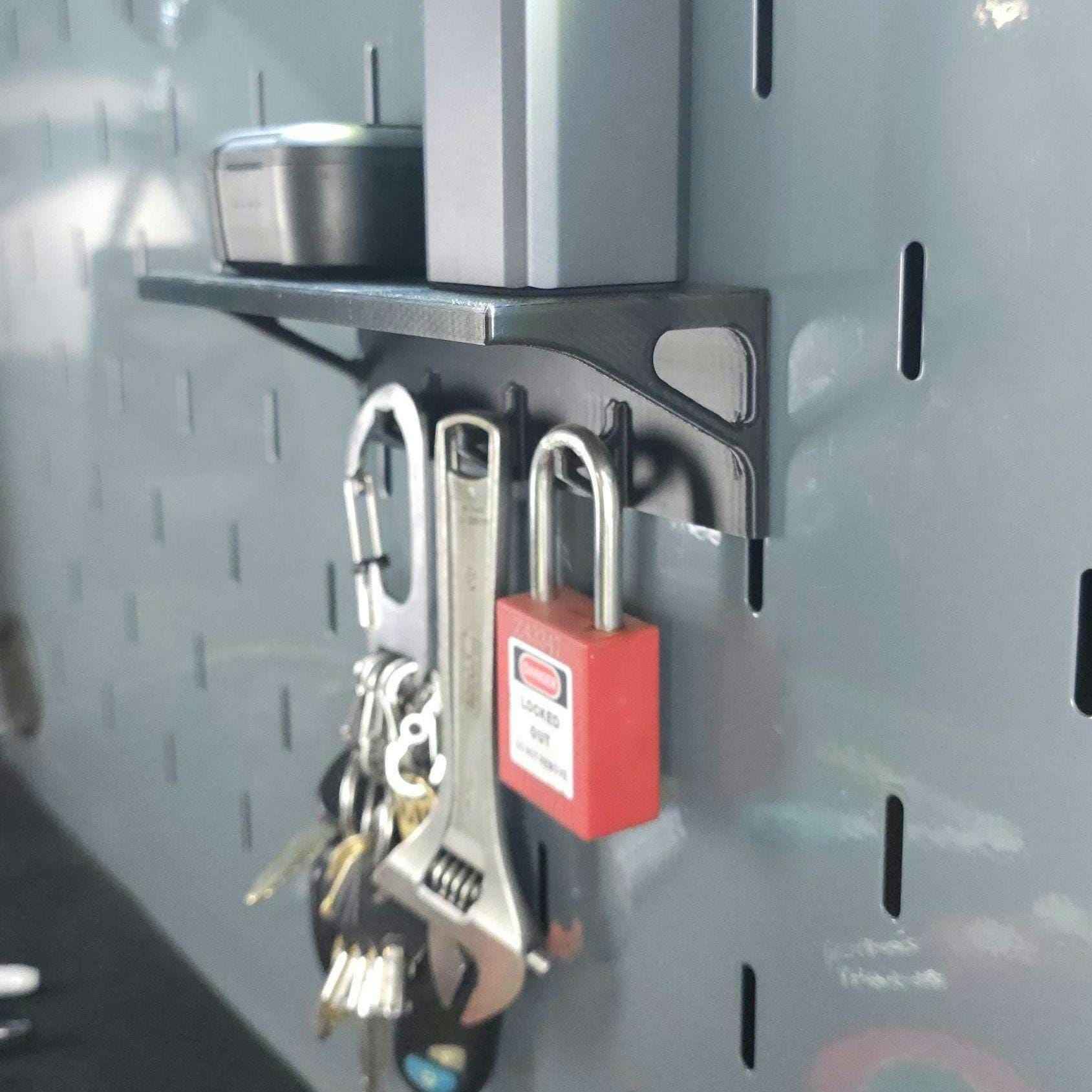 Shelf With 3 Hooks Fits US General Series 3 / ICON Hutch and Locker