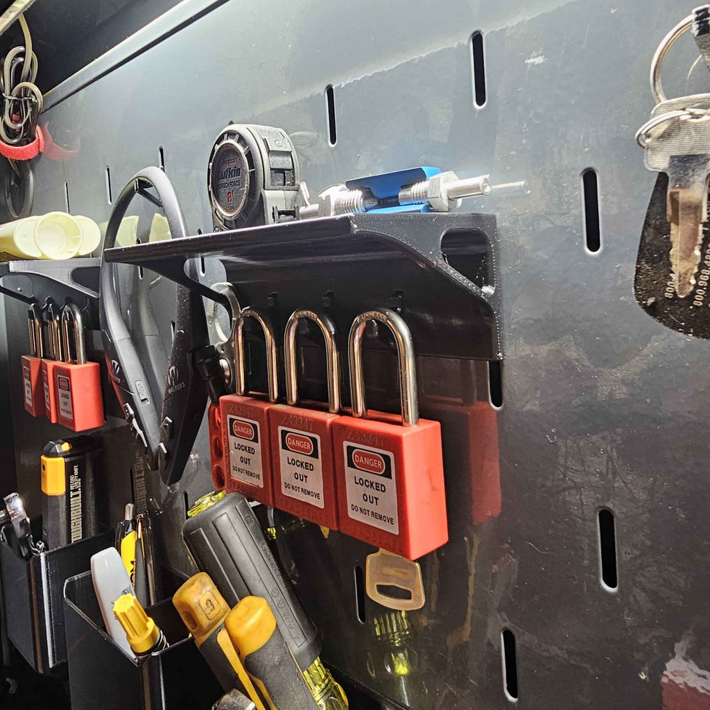 Shelf With 3 Hooks Fits US General Series 3 / ICON Hutch and Locker