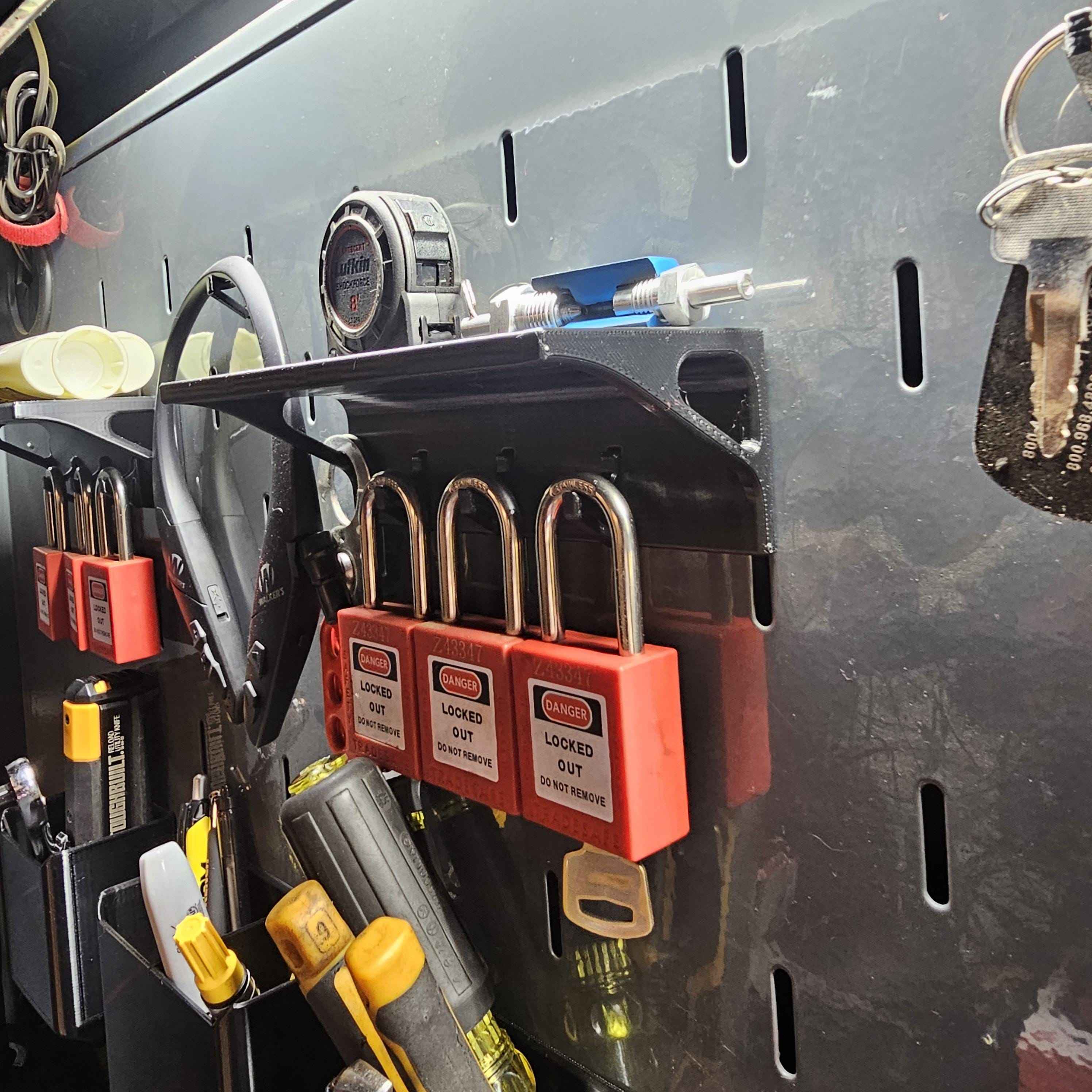 Shelf With 3 Hooks Fits US General Series 3 / ICON Hutch and Locker