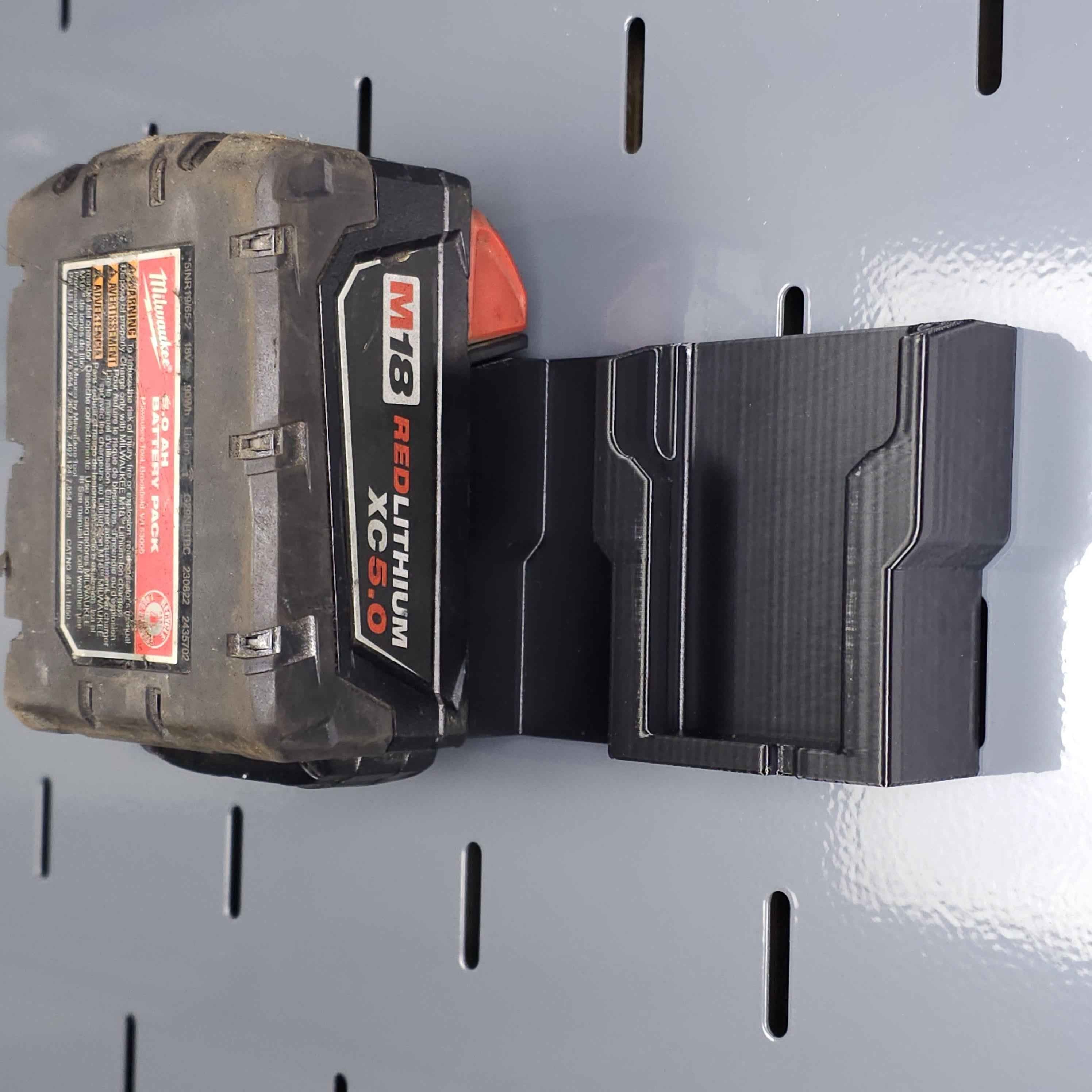 Double Milwaukee M18 Battery Mount Fits US General Series 3 / ICON Hutch and Locker